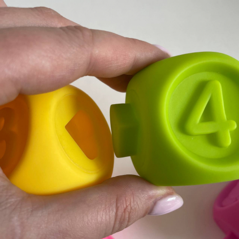 Набір сенсорних розвиваючих кубиків  Baby team 10шт, 8875