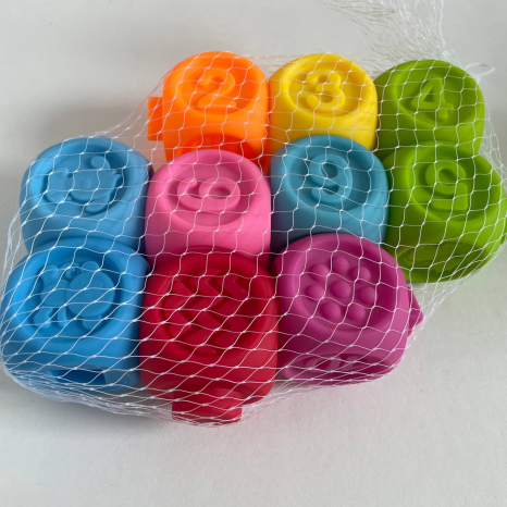 Набір сенсорних розвиваючих кубиків  Baby team 10шт, 8875