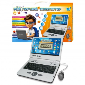 Інтерактивний навчальний дитячий ноутбук Мій перший компютер "WToys" 88777