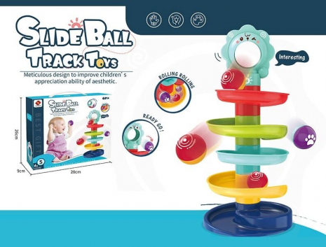 Розвиваюча іграшка Гірка з кулькою для малюків 889-2