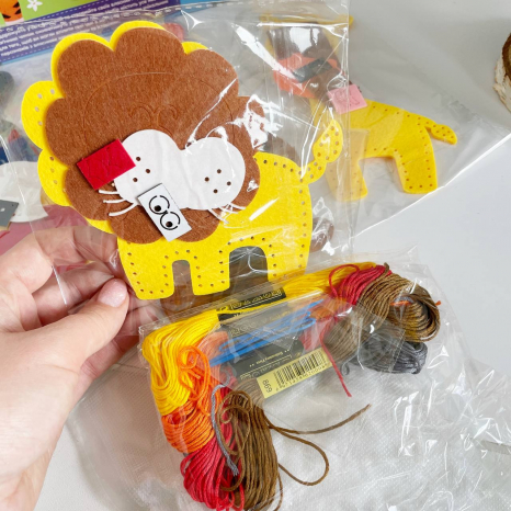 Набор творчества Пошей сам “Животные джунглей”, 89447, FUN Game