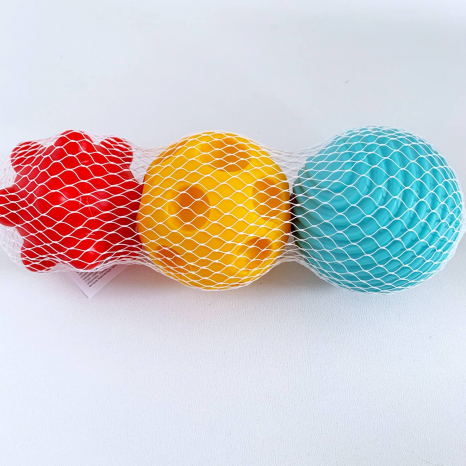 Текстурні сенсорні м`ячики, пискавки для ваної, арт.8966