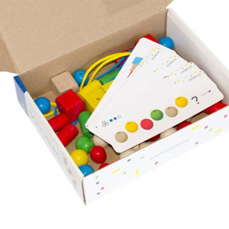 Дерев'яна шнурівка Геометрика Igroteco 900019