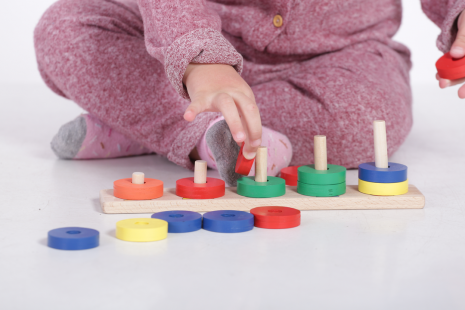 Дерев'яна розвиваюча гра "Пірамідка. Рахунок від 1 до 5" 90002 Розумний лис