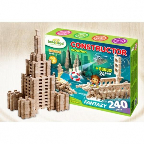 Деревянный конструктор Фантазия на 240 деталей, 900033, Igroteco