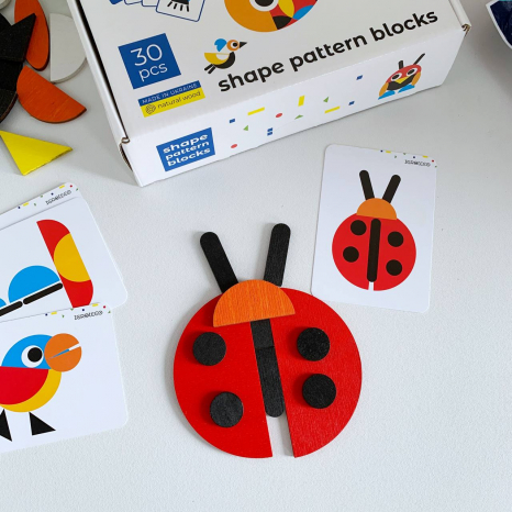 Деревянная фигурная мозаика. igroteco. 900071