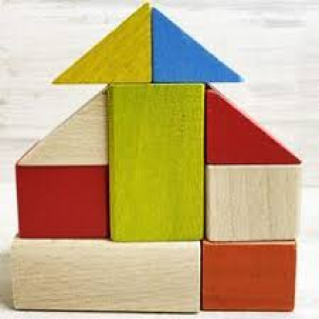 Дерев'яні кольорові кубики. igroteco. 900163