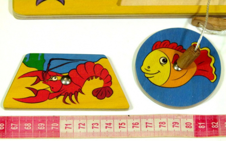 Деревянная игрушка Рыбалка Геометрические фигуры 90029 Розумний лис