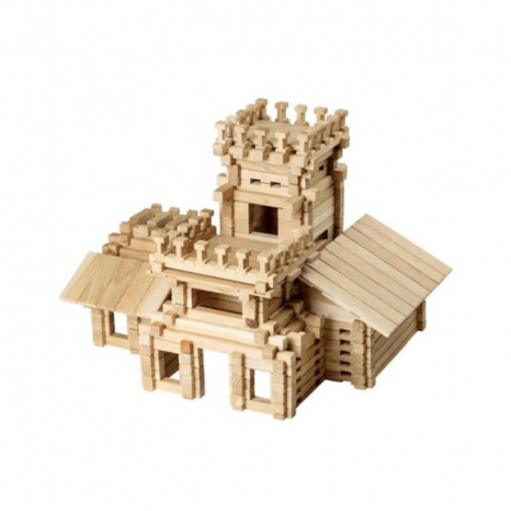 Дерев'яний конструктор Замок, 294 деталей, Igroteco