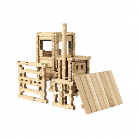 Дерев'яний конструктор Замок, 294 деталей, Igroteco