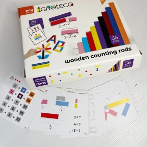 Палички для лічби (за методикою Кюїзенера) 56 шт. Ігротеко. 900385