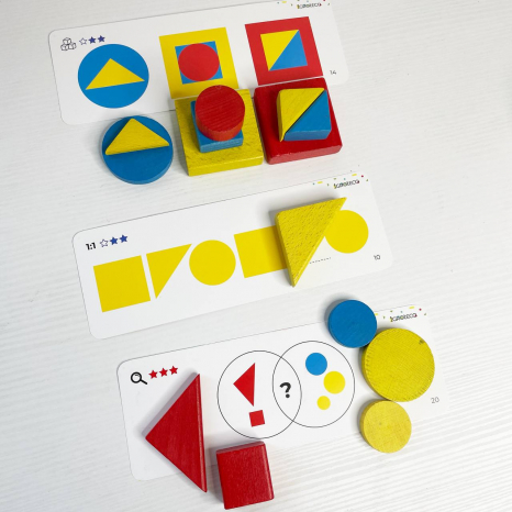 Дерев'яні логічні блоки 48 шт. (за методикою Дьєнеша) 900408 Igroteco