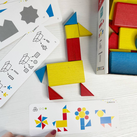 Дерев'яні логічні блоки 48 шт. (за методикою Дьєнеша) 900408 Igroteco