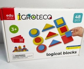 Деревянные логические блоки 48 шт. (по методике Дьенеша) 900408 Igroteco