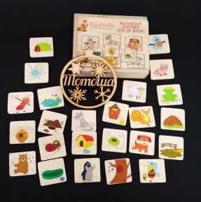 Деревянные половинки - ассоциации Кто где живёт 90042 Розумний лис