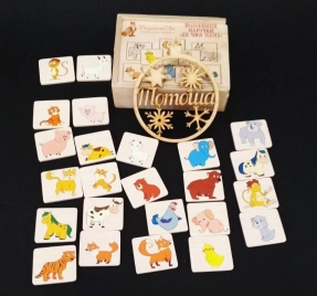 Дерев'яні половинки - асоціації Де чия мама 90044 Розумний лис