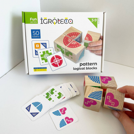 Логічні кубики "Склади візерунок" Ігротеко. 900477
