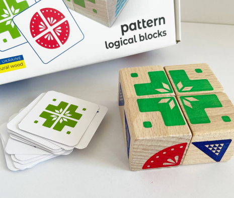 Логічні кубики "Склади візерунок" Ігротеко. 900477