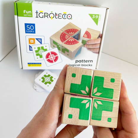 Логічні кубики "Склади візерунок" Ігротеко. 900477
