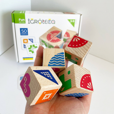 Логічні кубики "Склади візерунок" Ігротеко. 900477