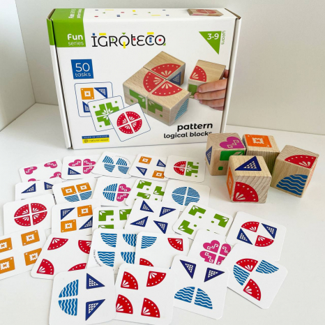 Логічні кубики "Склади візерунок" Ігротеко. 900477