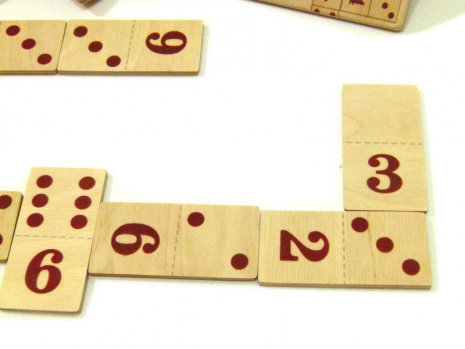 Дерев'яна іграшка Доміно Рахунок до 6-ти 90051 Розумний лис
