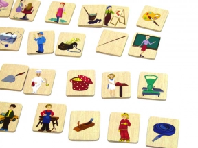 Деревянные половинки - ассоциации Профессии 90052 Розумний лис 