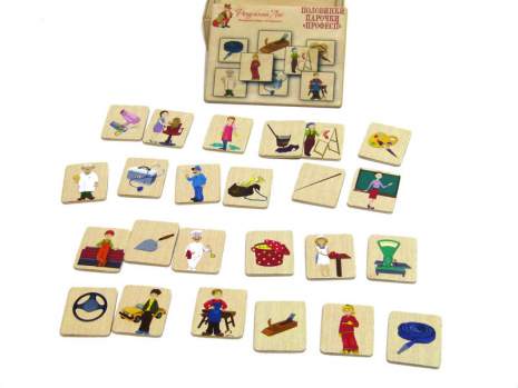 Дерев'яні половинки асоціації Професії 90052 Розумний лис