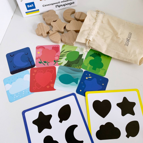 Сенсорний мішечок "Природа" Форми та тіні 900590. Igroteco