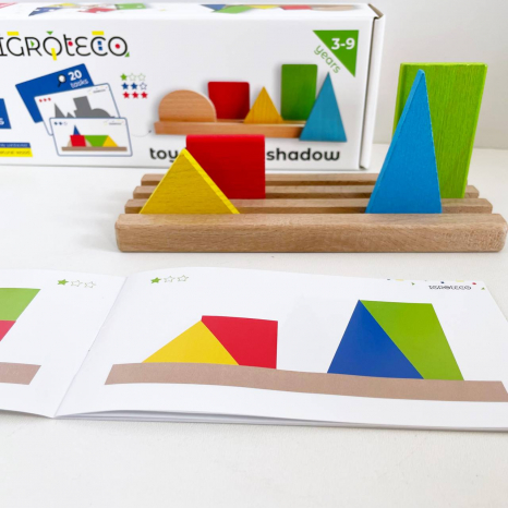 Дерев'яна розвиваюча іграшка Панорама "Фігури і Тіні" Igroteco 900606