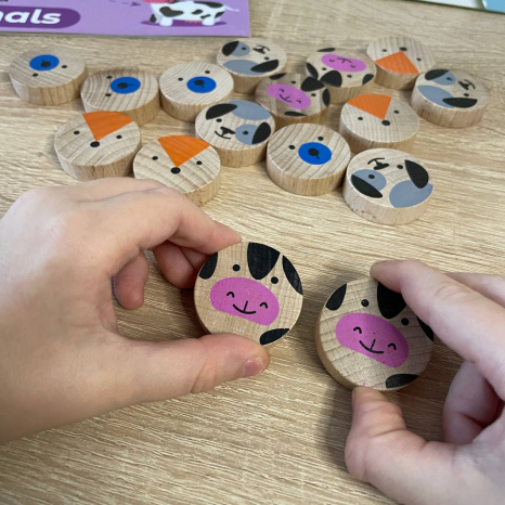 Дерев'яна гра-логіка "Судоку Тварини" 16 елементів Igtoteco 900705