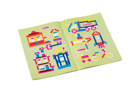 Дерев'яні рахункові палички Кюїзенера в коробці з завданнями, 90080 Розумний Лис