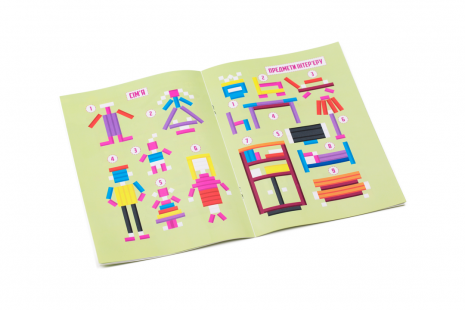 Дерев'яні рахункові палички Кюїзенера в коробці з завданнями, 90080 Розумний Лис