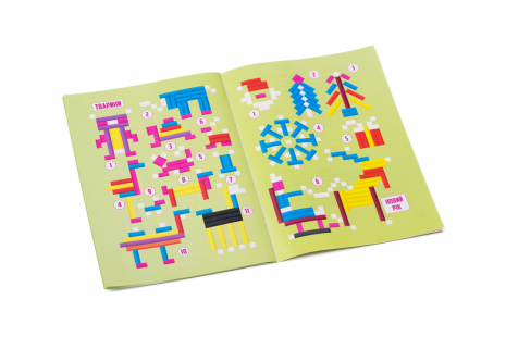 Дерев'яні рахункові палички Кюїзенера в коробці з завданнями, 90080 Розумний Лис