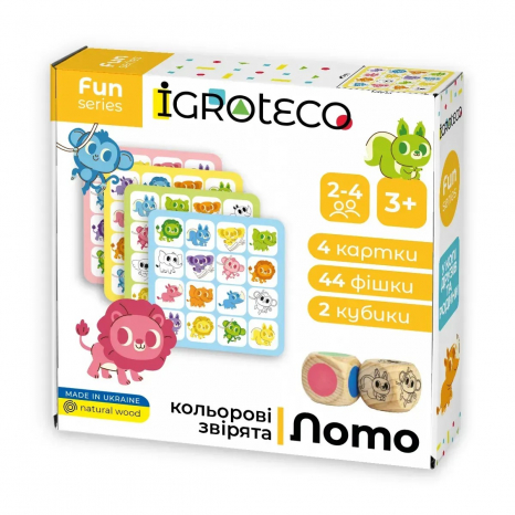 Розумне лото "Кольорові звірята"  Ігротеко 900804
