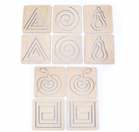 Набір змінних трафаретів для міжпівкульової дошки (1-й рівень) / трафарети 90118 Розумний Лис