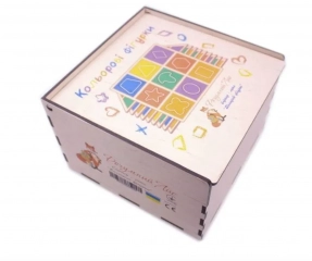 Деревянная игра сортер - лото Цветные фигурки 90145 Розумний лис 