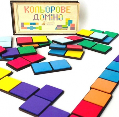 Дерев'яна гра Кольорове доміно 90148 Розумний лис