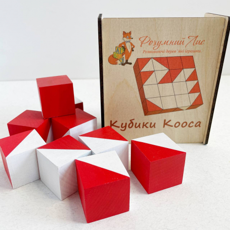 Дерев'яна розвиваюча гра Кубики Коса (Кооса)