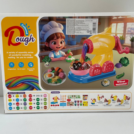 Набір з тістом для ліплення, екструдер у вигляді м'ясорубки 9027