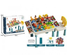 Дитячий столик та стільчик Конструктор,  300 деталей, 9051
