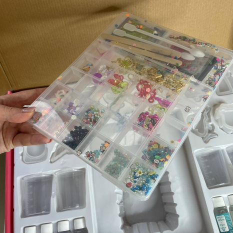 Великий набір для дитячої творчості: створення брелків 9082E (ціна вказана за один набір)