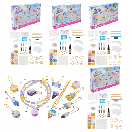 Набор для творчества: изготовление украшений из смолы с лампой 9090E-3 (цена за 1 набор)