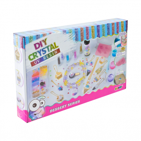 Набор для творчества: изготовление украшений из смолы с лампой 9090E-3 (цена за 1 набор)