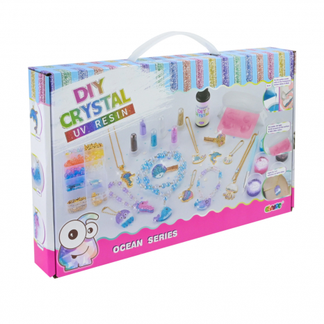 Набор для творчества: изготовление украшений из смолы с лампой 9090E-3 (цена за 1 набор)
