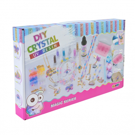 Набор для творчества: изготовление украшений из смолы с лампой 9090E-3 (цена за 1 набор)