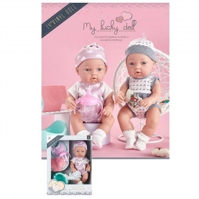 Пупс з комплектом одягу, розмір 35 см