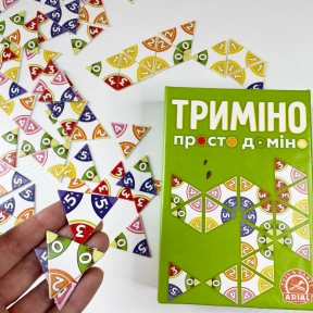 Настільна гра "Триміно Супердоміно" фрукти Arial 911081