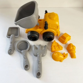 Пісочний набір самоскид, сито, лопатка, граблі, 3 формочки, 913-327