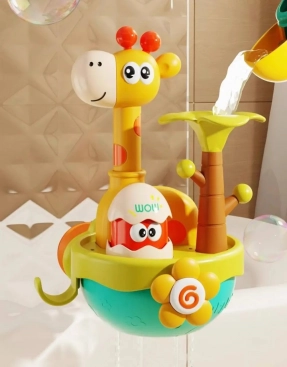 Дитячий ігровий набір для купання Жираф з лійкою, на присосці 918